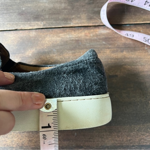 Frye Lena Slip On Sneaker Charcoal Gray Camo Print Platform Size 8 - Picture 8 of 10